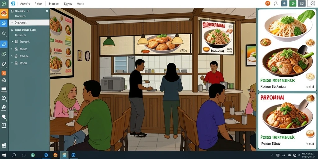Tampilan antarmuka yang intuitif dan mudah digunakan.