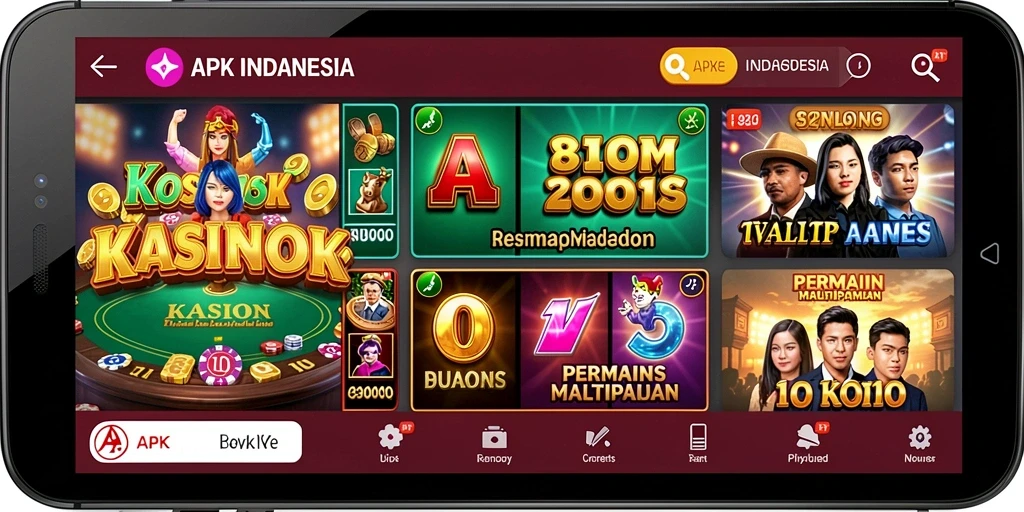 Tampilan menarik dengan banyak pilihan slot.