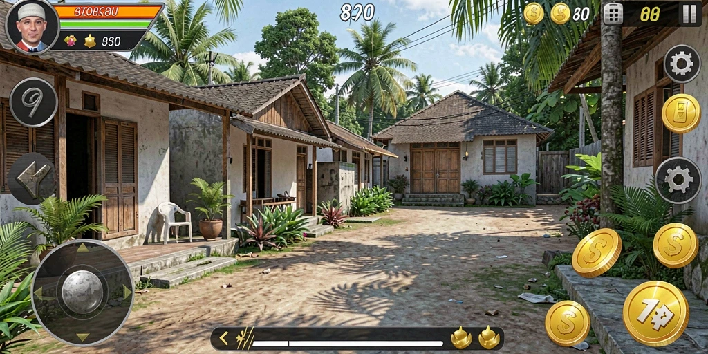 Tangkapan layar menampilkan antarmuka utama game.