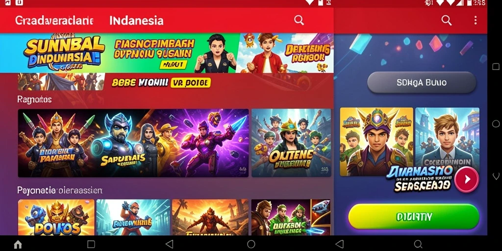 Screenshot MC888 yang menampilkan grafis menakjubkan.