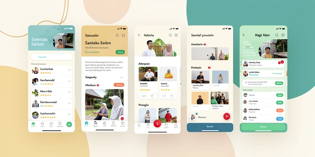 Screenshot menunjukkan tampilan utama yang menarik.