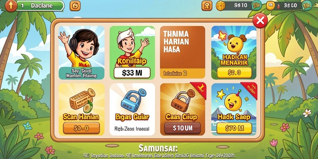 Tampilan grafis yang memukau dari TOPANHOKI.