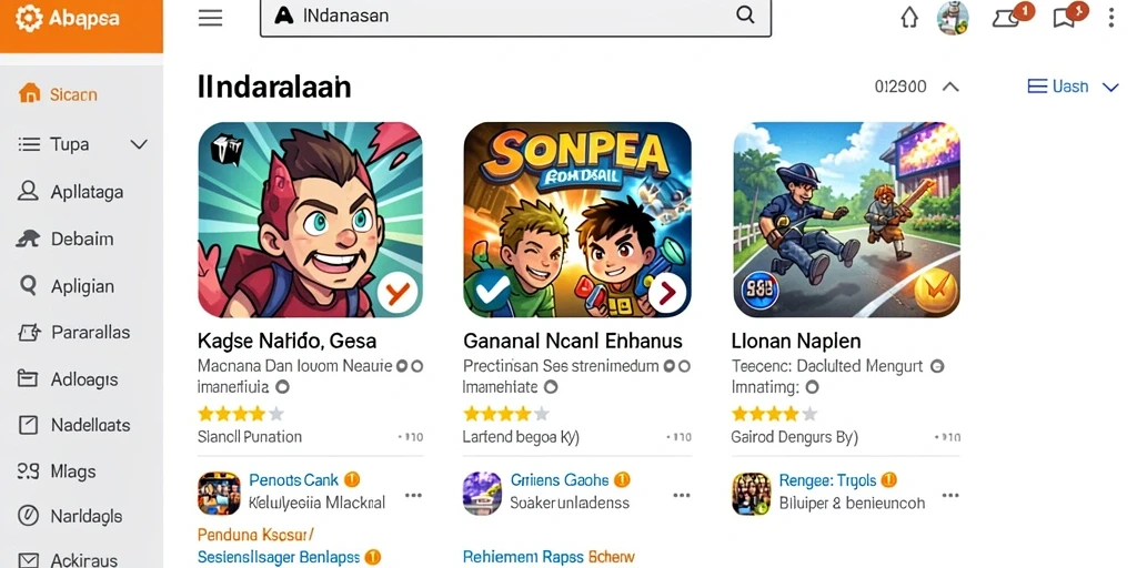 Tampilan menu utama yang intuitif dan menarik.