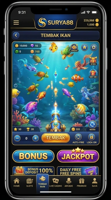 Pratinjau antarmuka surya88 — aplikasi APK resmi Android v3.5.7